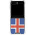 Iceland Flag Distressed Galaxy Z Flip5 5G Clear Case